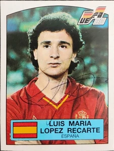 Lopez Rekarte +Spanien+ Panini-Sammelbild mit original Unterschrift +EM 1988+ - Bild 1 von 2