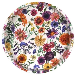 Emma Bridgewater Serving Tray Garden Flowers Deep Well Round Tea Tray 30cm - Picture 1 of 5