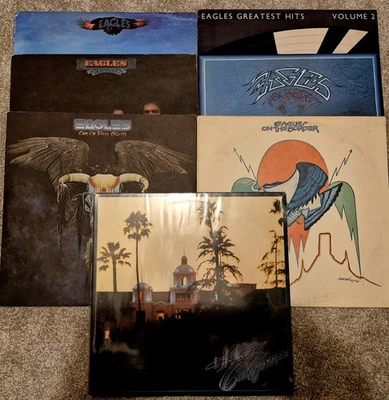 Lot Of 7 Eagles Vinyl LPs Desperado On The Border One Of These Hotel California  Foto 1 de 4