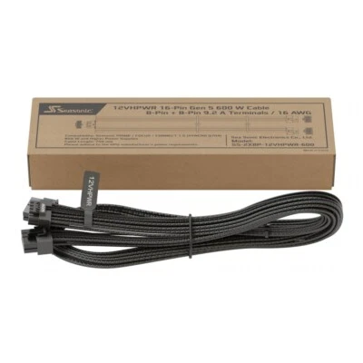 Seasonic 12VHPWR - Cavo BK: Una Potente Soluzione per Garantire un Flusso Costan - Immagine 1 di 4