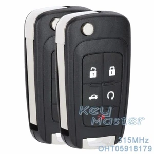 2x for Chevrolet Cruze Impala SS Flip Proximity Remote Start Key Fob OHT05918179 - Picture 1 of 5