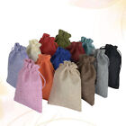 10Pcs Drawstring Favor Bags Candy Pouch Bags Burlap Bags Jewelry Sacks Bag