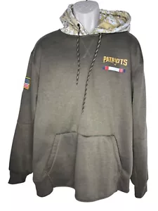 Felpa con cappuccio mimetica Nike uomo XL XLARGE NFL Salute To Service New England Patriots - Foto 1 di 24
