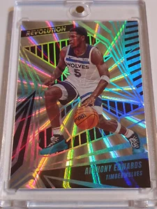 2023 Panini Revolution Anthony Edwards #43 SUNBURST /75 Holo - Ready to Grade - Picture 1 of 3