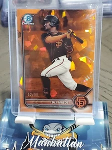 🔥 Luis Matos 🔥 2022 Bowman Zaffiro Arancione 12/50 Colore Match 🔥 - Foto 1 di 2