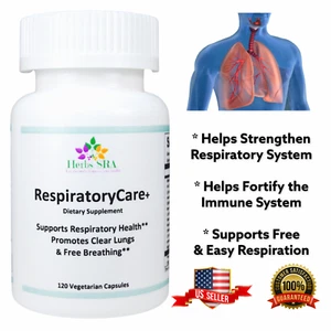 BREATHING CARE, 120 Capsules, Respiratory Defense Natural, Clear Mucus, Lungs. - Picture 1 of 8