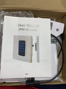 Programmierbares elektronisches Sichtschutz Türschloss RFID mit Karte und Schlüsselanhänger - Bild 1 von 2