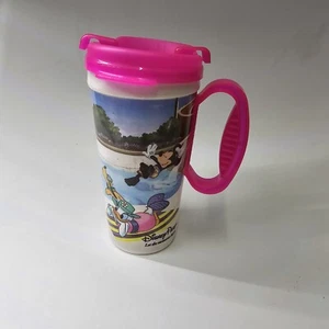 Disney World Parks Pool Let The Memories Begin Travel Mug Tumbler Cup Pink e4a - Picture 1 of 6