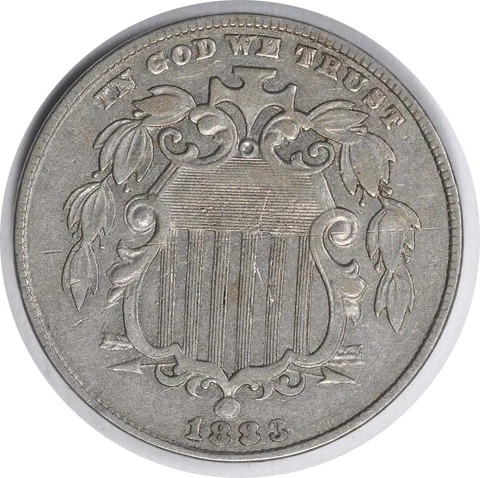 1883/2 Shield Nickel FS-303 EF Uncertified #839 Cover