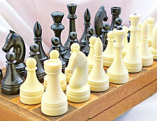 Collectible Chess Vintage USSR Soviet Set Plastic Russian Style Antique Old Rare