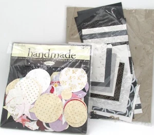 2 Sets PAPER STUDIO Handmade Paper Pack 1/4 lb Assorted Pieces & Squares - Picture 1 of 3