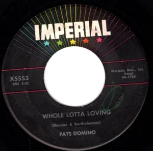 Fats Domino – Whole Lotta Loving 1958 Imperial Rock & Roll VG Plays Clean - Picture 1 of 2