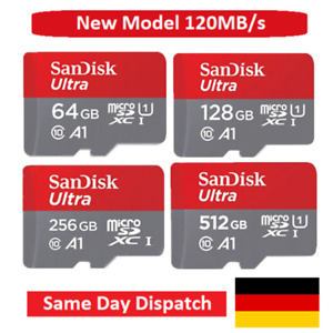 SanDisk 64GB 128GB 256GB 512GB Micro SD Speicherkarte Memory Card ULTRA TF DE