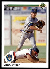 1990 Upper Deck Jim Gantner Milwaukee Brewers #218