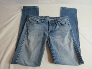 Girls Distressed 7 for all Mankind Straight Leg Blue Jeans - Picture 1 of 10