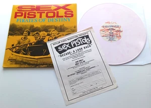 Sex Pistols - Pirates Of Destiny USA 1988 Ball X White Marble LP with Flyer - Bild 1 von 3