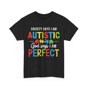 Autism Awareness Shirt, Society Says I'm Autistic Autism Awareness Month T-shirt - Picture 1 of 9