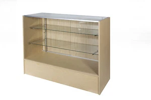 Glass Display Counter 1500L- Beech/Timber - Picture 1 of 2