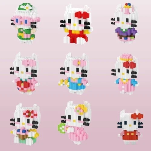 Hello Kitty Cosplay 3D Puzzle Mini Connection Building Blocks DIY - Image 1 of 1