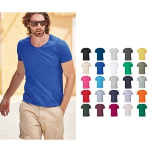 Fruit of The Loom Ringspun Premium T-Shirt - Casual Crew Luxury Tee - Picture 1 of 31