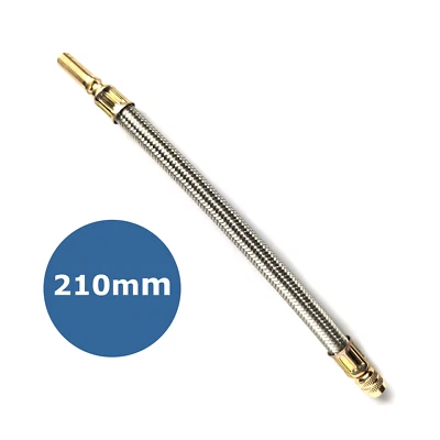 Ventilverlängerung 210mm lang flexibel Metall LKW PKW Auto Reifen Ventil Adapter - Bild 1 von 4