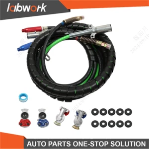 Labwork 15FT 3-in-1 Wrap Set Air Line Hose Assemblies For Semi Truck Tractor - Bild 1 von 12