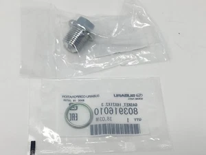 2011-2025 Subaru Oil Drain Plug & Crush Washer Gasket 32195AA021 & 803916010 OEM - Picture 1 of 2