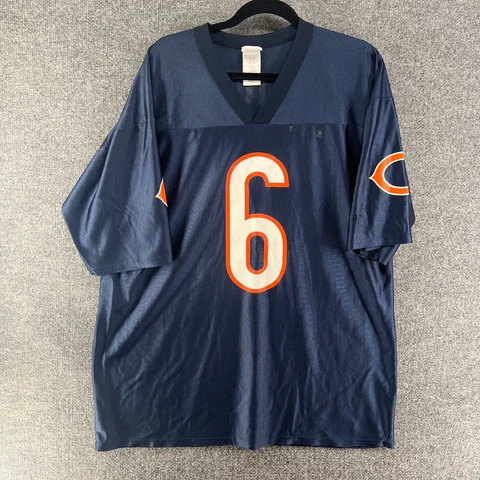 NFL Chicago Bears Jersey Mens XL Extra Large Blue #6 Jay Cutler Football Cover
