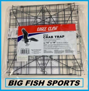 EAGLE CLAW STAR CRAB TRAP 14X14 BRAND NEW! #10160-002 FOLDING - Picture 1 of 2