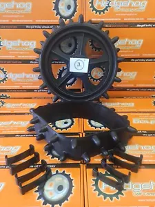 Hedgehog Golf Winter Trolley wheel covers studded tyres fits 9-10 inch PowaKaddy - Imagen 1 de 1