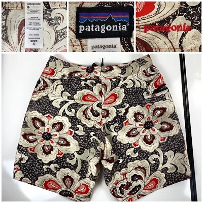 PATAGONIA Mens 33 Floral Print Nylon Board Shorts Swim Trunks Hawaiian - Image 1 of 4