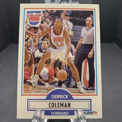 1990-91 Fleer Update Derrick Coleman #U-60 Rookie RC New Jersey Nets Foto 1 de 2