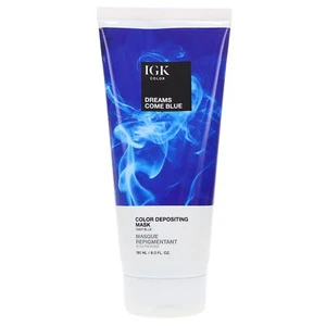 IGK Color Depositing Mask Dreams Come True (Deep Blue) 6 oz - Picture 1 of 8