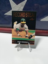 1991 Gold Leaf Moments Rickey Henderson Record Steal #BC26 Stolen Base Leader