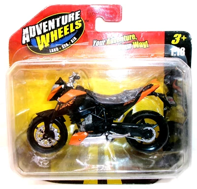 Ruedas Maisto Adventure 2011 escala 1:18 naranja negro 2008 KTM 690 DUKE III Foto 1 de 4