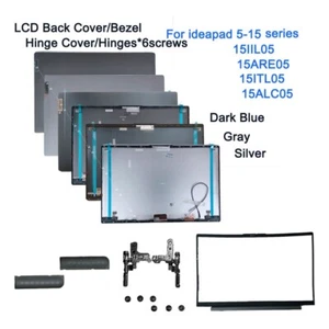 LCD Lid Back Cover/Bezel/Hinges For Lenovo ideapad 5 15IIL05 15ARE05 15ITL05 - Picture 1 of 14