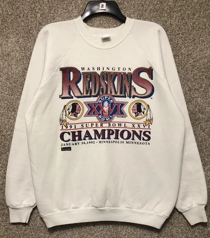 Vintage NFL Washington Redskins 1991 Superbowl Champions Crewneck Sweatshirt XL Cover
