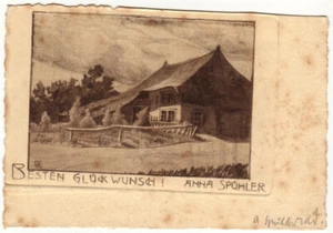 ANNA GUSTAVIVE SPÜHLER: Glückwunschkarte - Picture 1 of 1