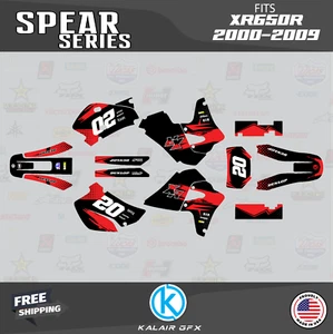 Kit de gráficos para Honda XR650R (2000-2009) XR 650R Spear Series - rojo - Imagen 1 de 6