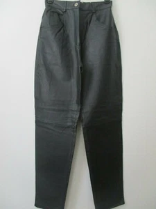 Leather Pants Forenza Black Bootcut Size 6 Fully Lined Zip Closure NWT - Picture 1 of 4