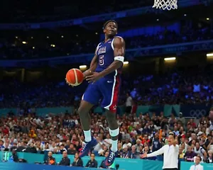8x10 Photo ANTHONY EDWARDS 2024 Olympics Team USA MVP NBA Dunk Timberwolves - Picture 1 of 1