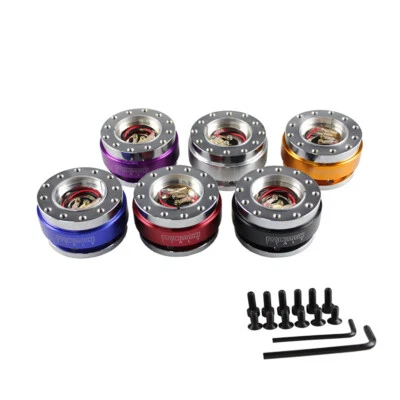 Universal Car Steering Wheel Quick Release Hub Adapter Snap Off Boss Kit - Image 1 of 4