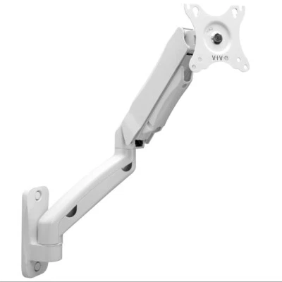 VIVO V001GW White Pneumatic Articulating Extended Arm 17"-27" Monitor Wall Mount - Image 1 of 3