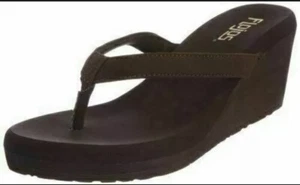Flojos Damen-Slipper Olivia Keilsandale Farbe braun Schuhgröße USA 7 A84-3 - Bild 1 von 1