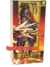 NECA Pirates of Caribbean At World's End CAPTAIN TEAGUE 18" Figure W/ SOUND DAM