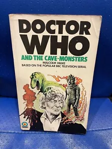 DOCTOR WHO AND THE CAVE-MONSTERS MALCOLM HULKE TARGET PAPERBACK 1974 GC - Picture 1 of 5
