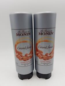 Monin Caramel Sauce for Desserts, Coffee & Ice Cream 500ml X2
