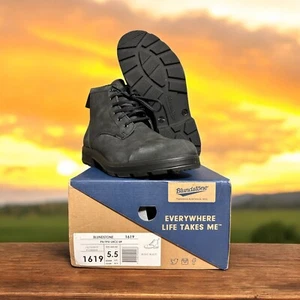 Blundstone BL1619 Men’s 6.5/ Women’s 8.5 Toe Cap Lace Up Boot Black NEW 189.99 - Picture 1 of 8
