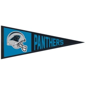 Carolina Panthers NFL Embroidered Wool 13" X 32" Pennant - Picture 1 of 1