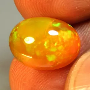 4.20Cts Natural Color Play Orange Opal 13.3x9.8x6.4mm Oval Ethiopia Gemstone-VDO - Picture 1 of 5